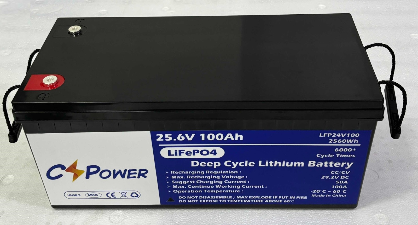 Акумуляторна батарея CS POWER LFP24V100 LiFePO4, 100Ah, 25,6V, 522x240x218мм, 2560Wh (LFP24V100)
